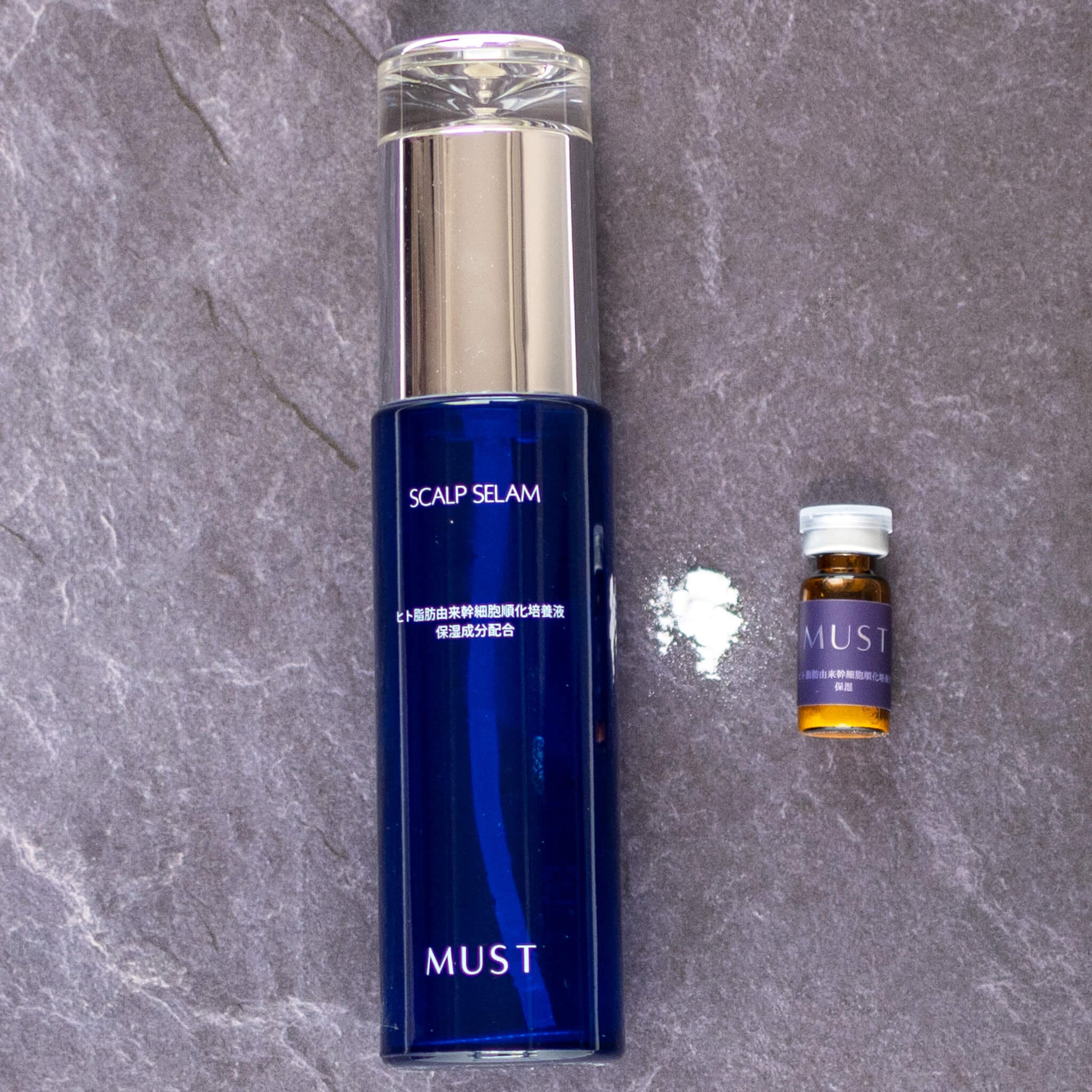 MUST SCALP SERUM with vial and freeze-dried stem cell powder